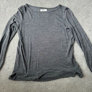 Madewell plain grey top